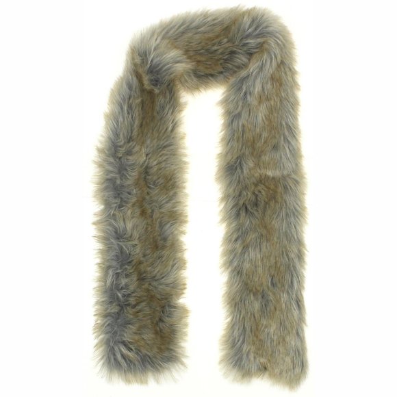 A New Day Faux Fur Stole Cold Weather Scarf Brown - Picture 2 of 4